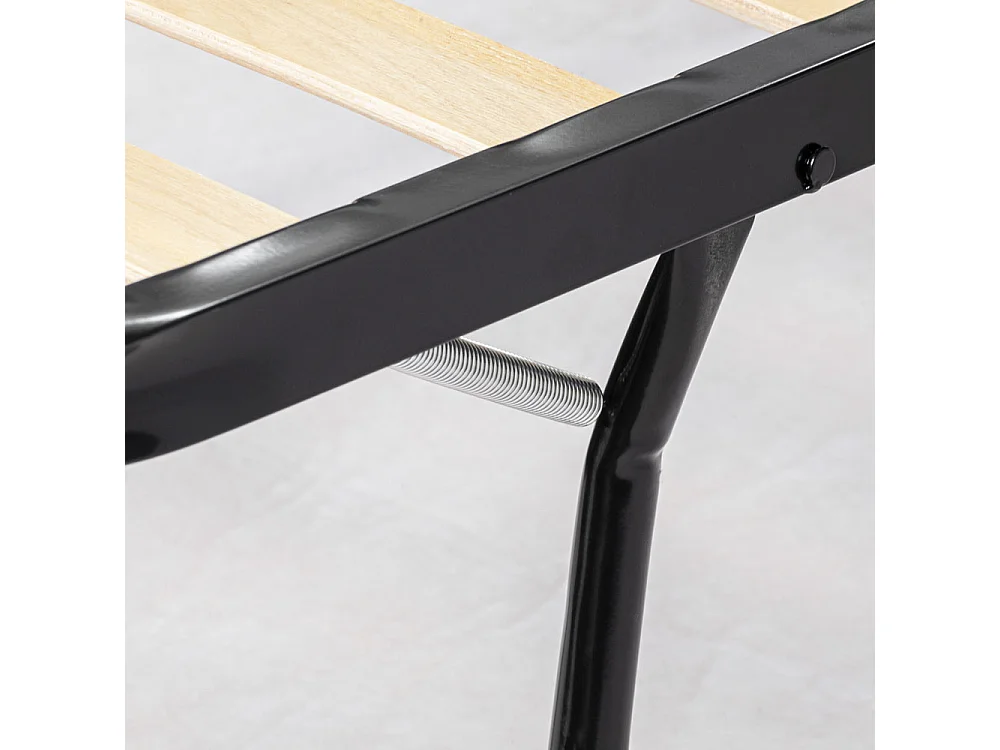 Rete estraibile pieghevole 80x190, con ruote, adatta per letti a cassetto o a scomparsa, con piedi retraibili - Comprarredo