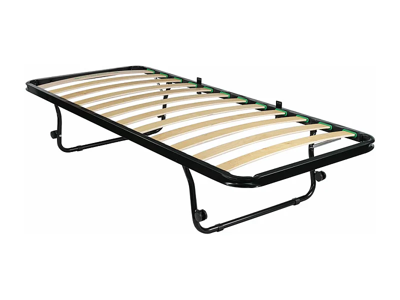 Rete estraibile pieghevole 80x190, con ruote, adatta per letti a cassetto o a scomparsa, con piedi retraibili - Comprarredo