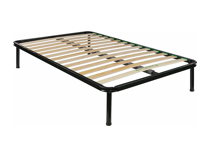 Rete ortopedica piazza e mezza 120x190 con telaio in metallo e doghe flessibili in legno - Comprarredo