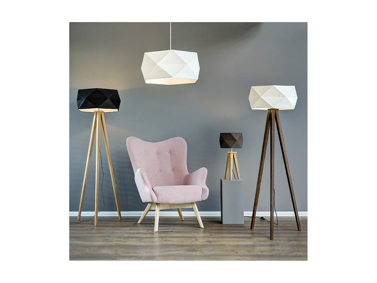 Lampada da Tavolo Sambre, Marrone, 29x29x56 cm, EPIKASA