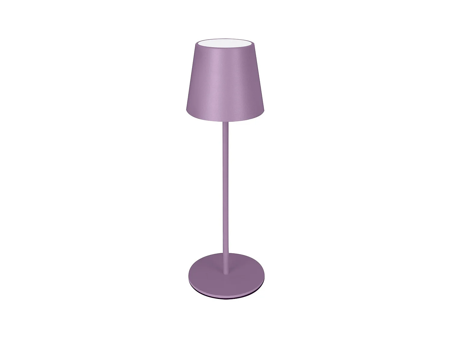 Lampe à Poser Rechargeable Agata, Violet, 12x12x37 cm, Majestic