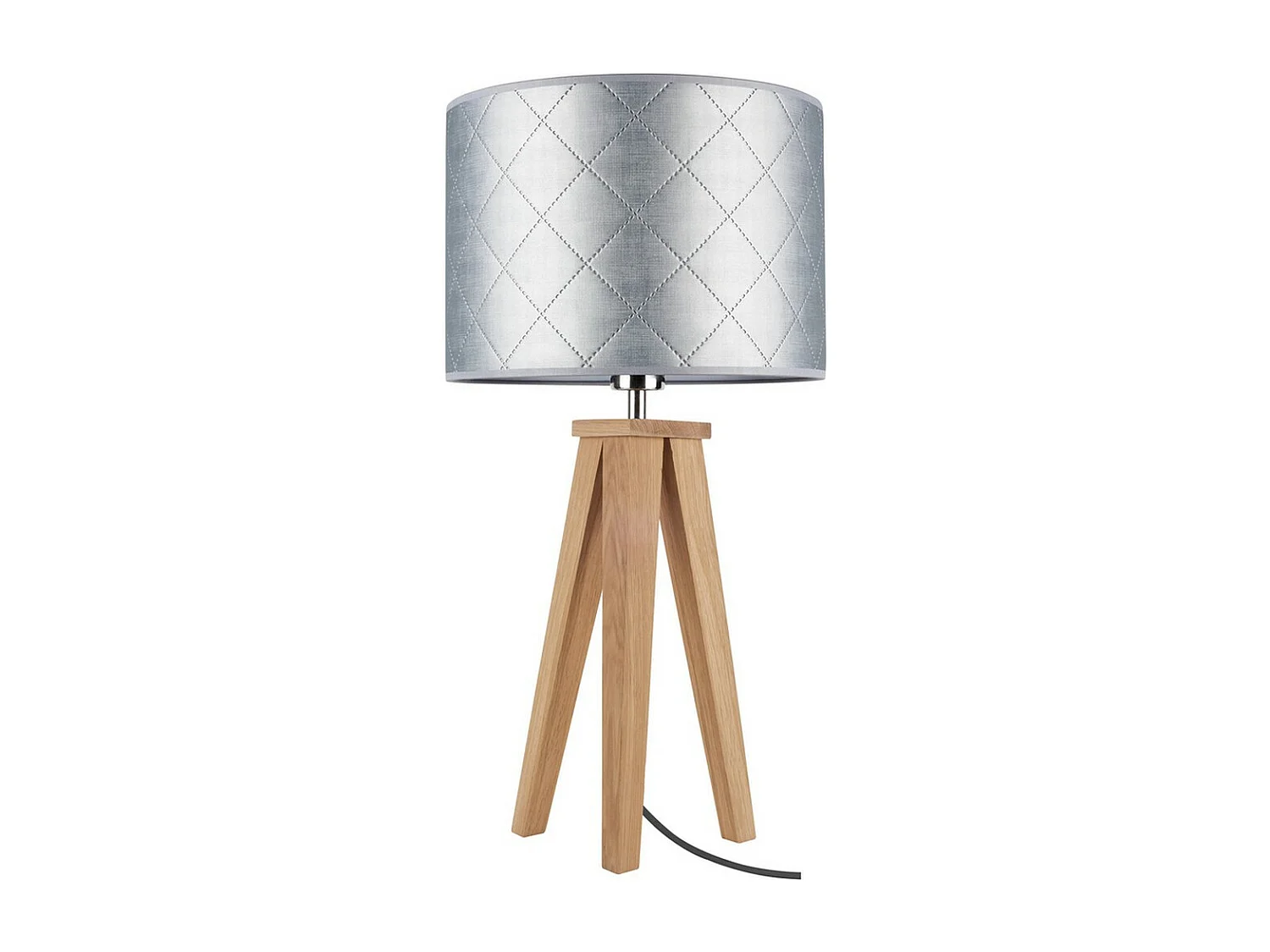 Lampa Stołowa Sambre, Srebrny, 30x30x60 cm, EPIKASA