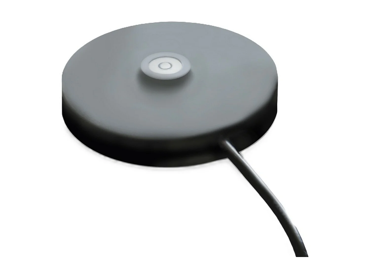 Lampe à Poser Rechargeable Gaia, Noir, 7,5x7,5x27 cm, Majestic