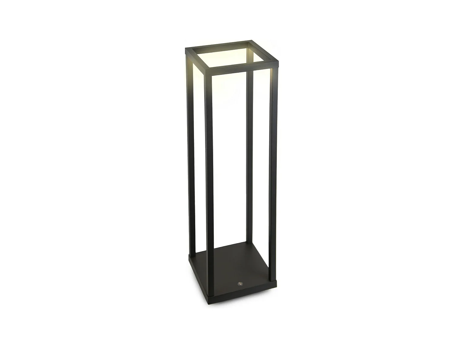 Lampe à Poser Rechargeable Lea, Gris, 14x14x47 cm, Majestic