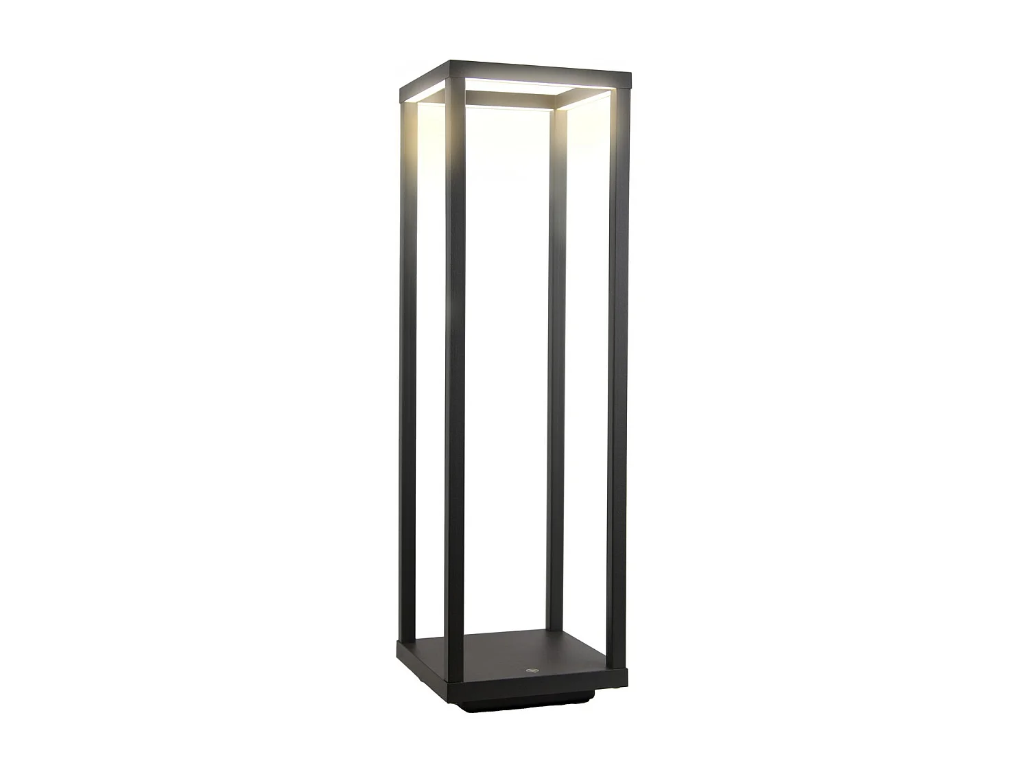 Akumulatorowa Lampa Stołowa Lea, Szary, 14x14x47 cm, Majestic