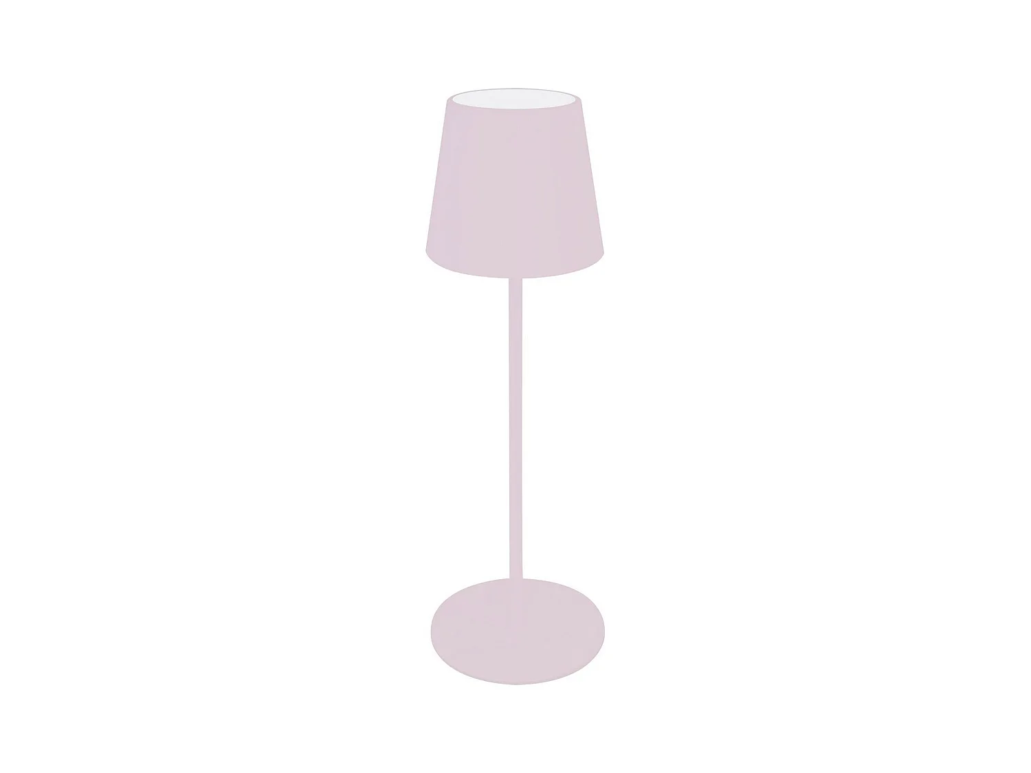 Lampe à Poser Rechargeable Agata, Rose, 12x12x37 cm, Majestic
