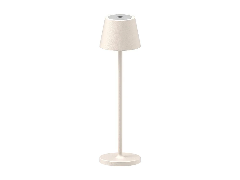 Lampe à Poser Rechargeable Gaia, Beige, 7,5x7,5x27 cm, Majestic