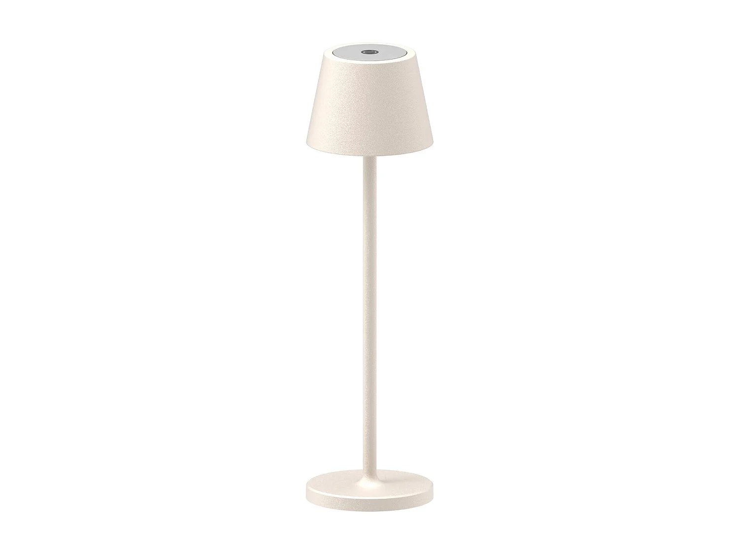 Lampada da Tavolo Ricaricabile Gaia, Beige, 7,5x7,5x27 cm, Majestic