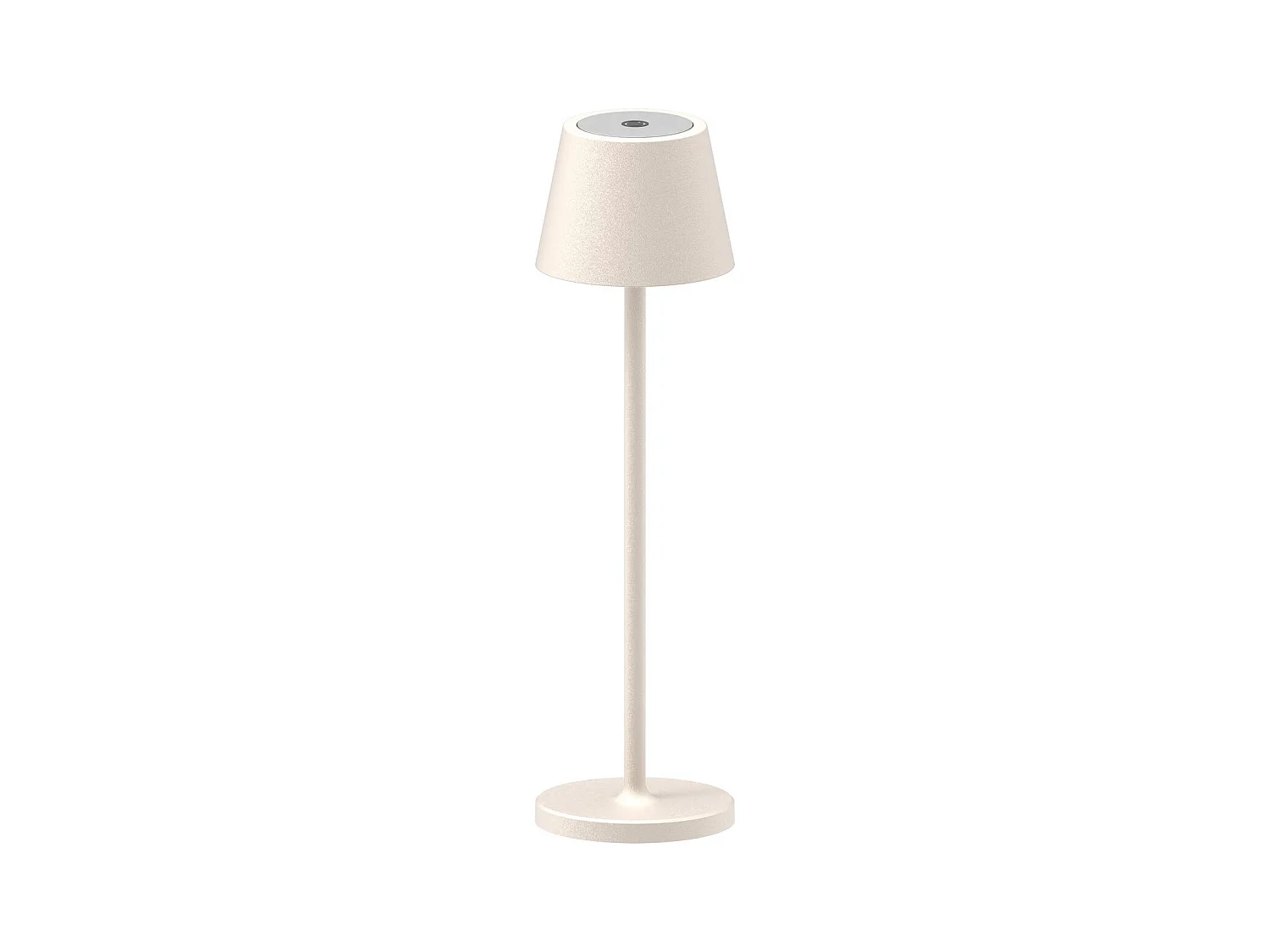 Lampe à Poser Rechargeable Gaia, Beige, 7,5x7,5x27 cm, Majestic
