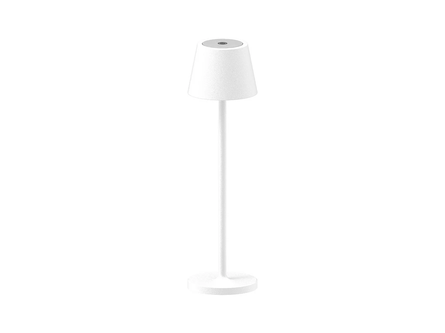 Lampe à Poser Rechargeable Gaia, Blanc, 7,5x7,5x27 cm, Majestic