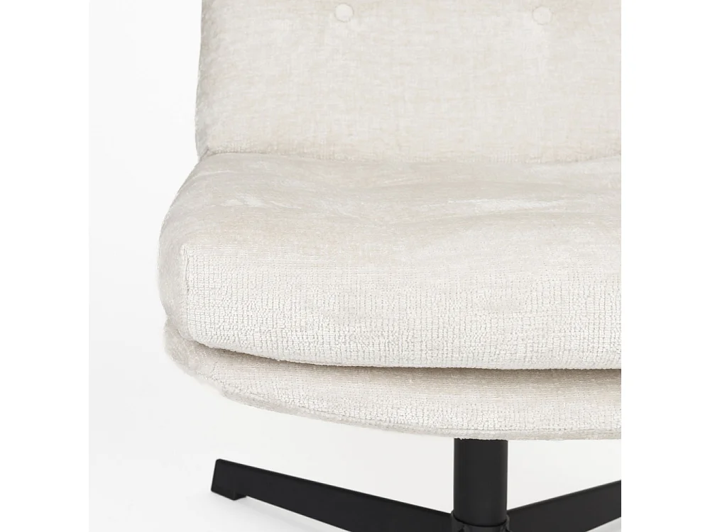 Fauteuil tissu vintage Kai