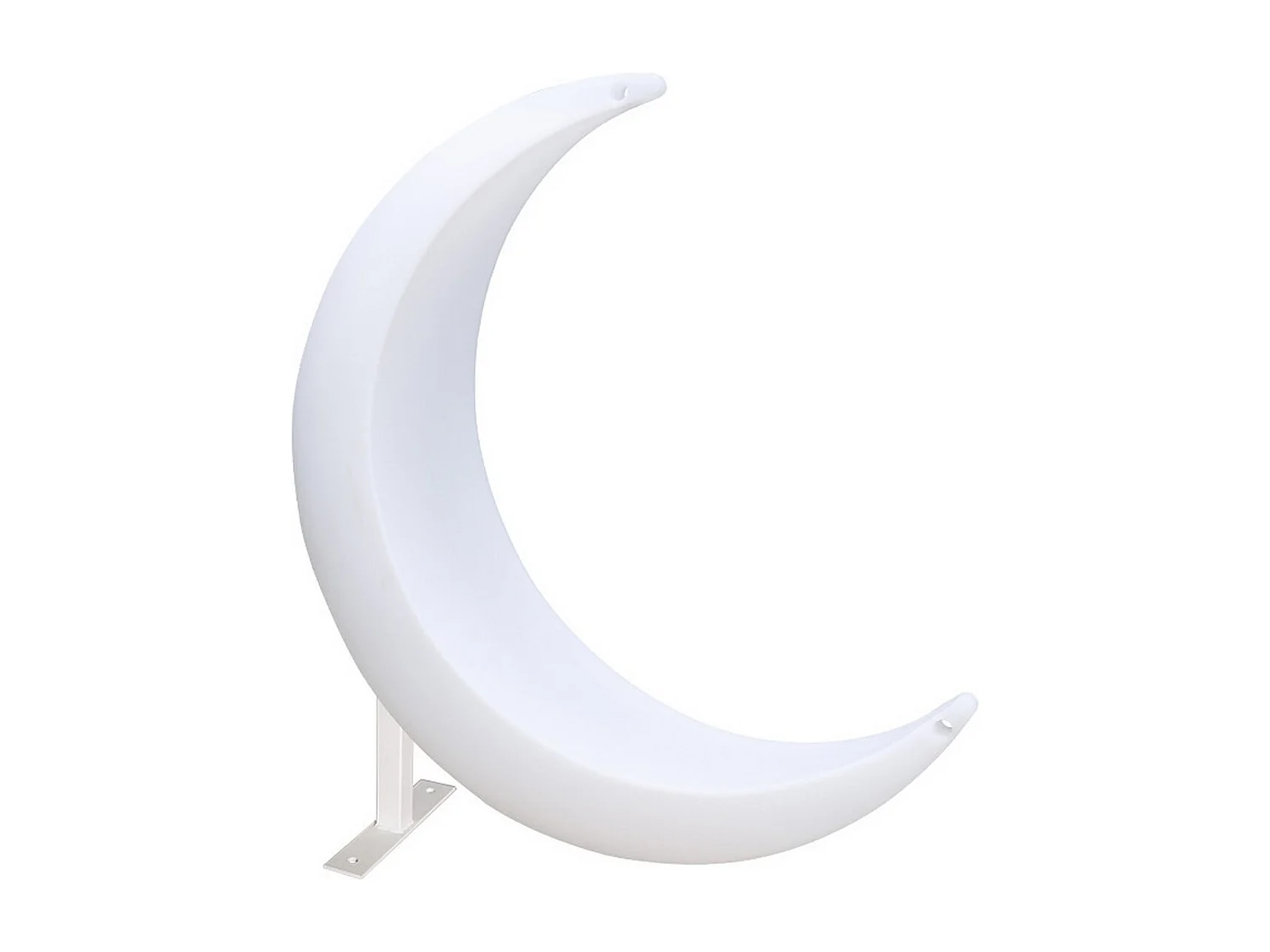 Sedia a Mezzaluna Luminosa Hammy, Bianco, 138x40x104,5 cm, Majestic