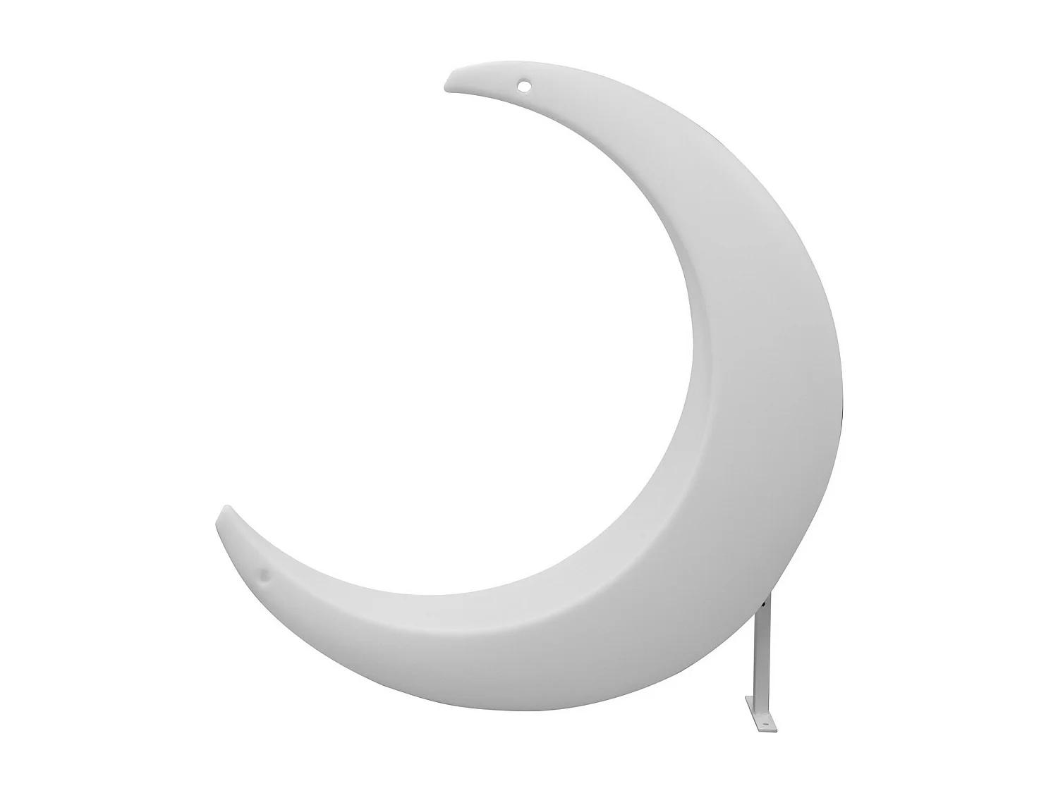 Sedia a Mezzaluna Luminosa Hammy, Bianco, 138x40x104,5 cm, Majestic