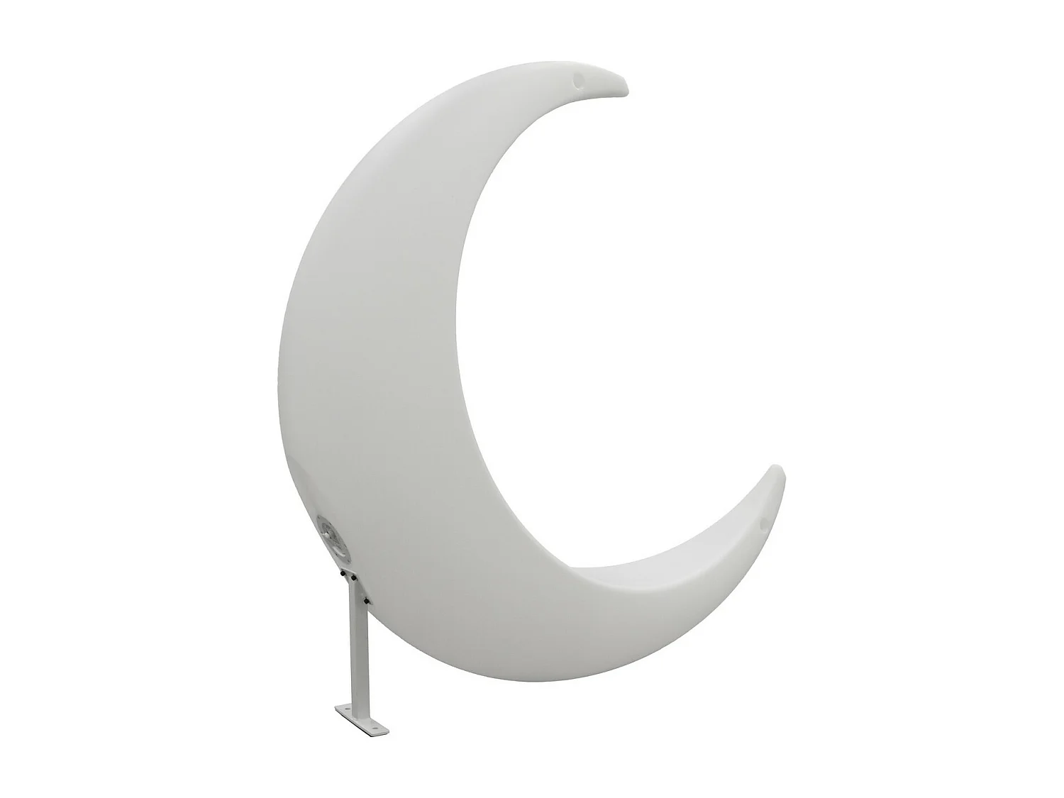 Chaise à Croissant-Lune Lumineuse Hammy, Blanc, 138x40x104,5 cm, Majestic