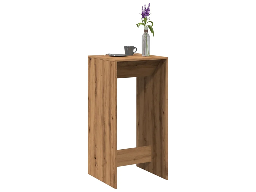 Tavolo Bar Rovere Artigianale 51x50x103,5 cm Legno Multistrato