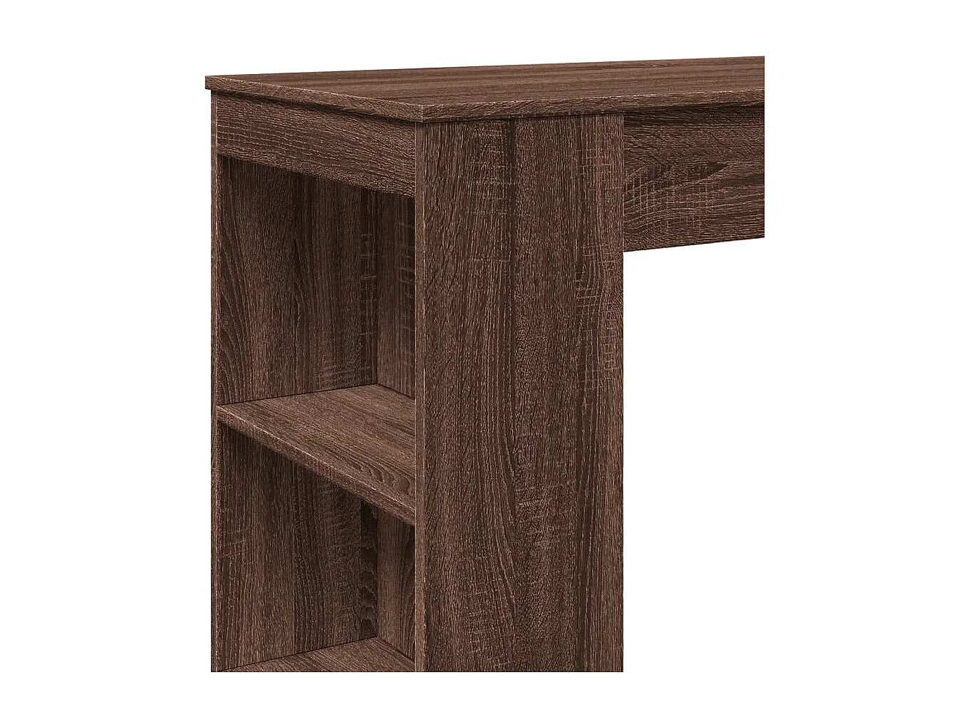 Mesa de bar c/ prateleiras derivados madeira carvalho castanho