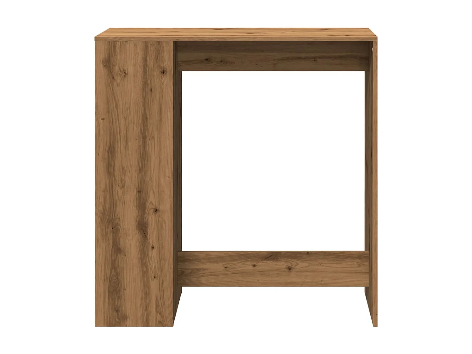 Tavolo Bar con Rastrelliera Rovere 101x40x103,5 cm Multistrato