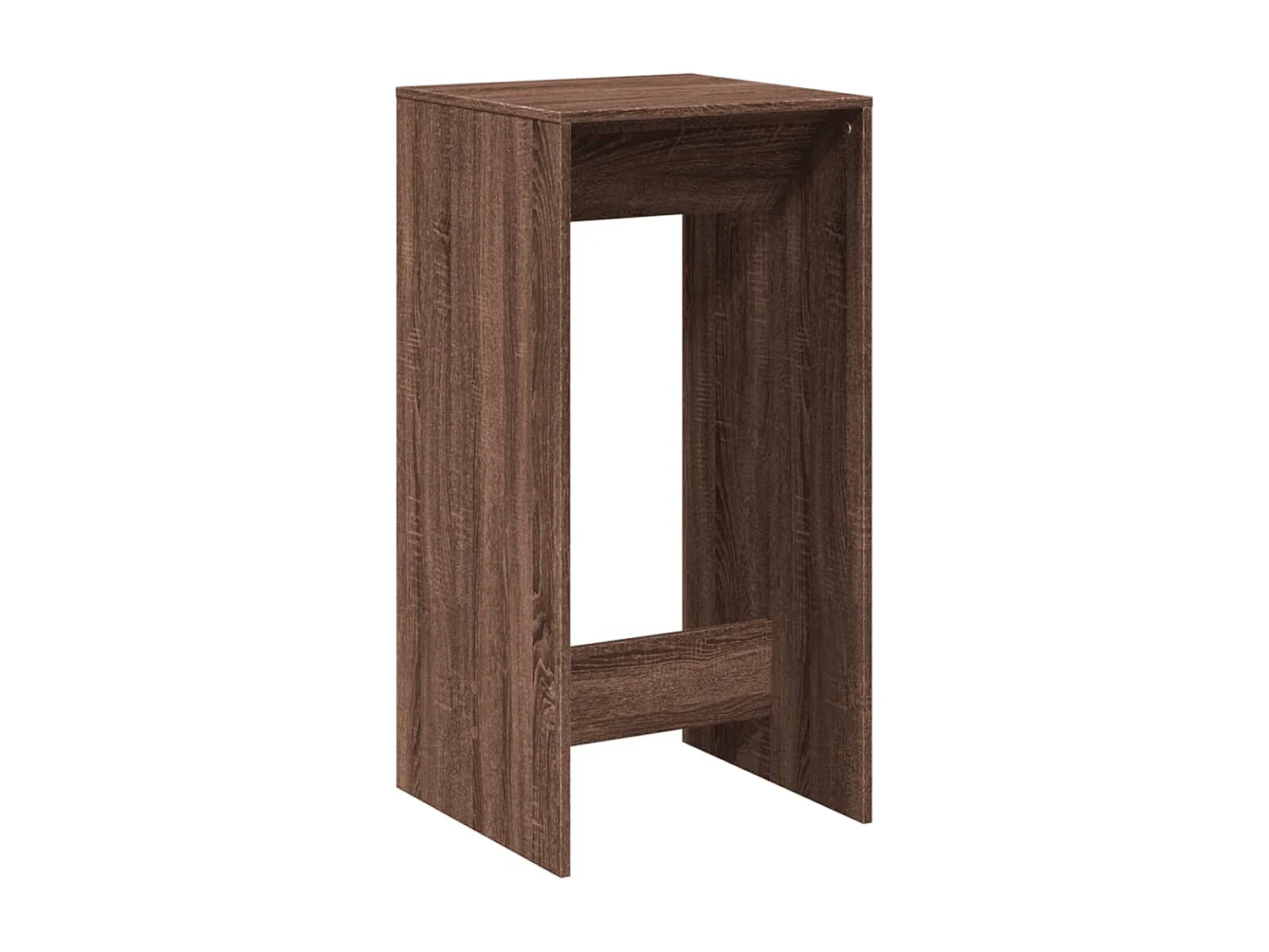 Mesa alta de bar madera ingeniería marrón roble 51x50x103,5 cm