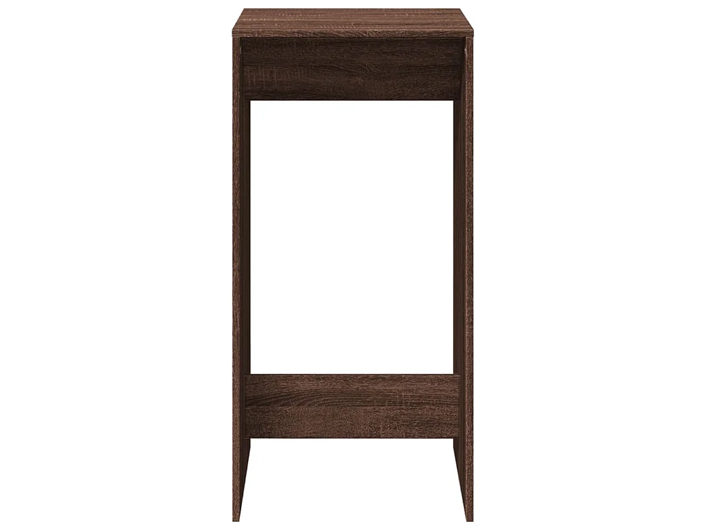 Table de bar chêne marron 51x50x103,5 cm bois d'ingénierie