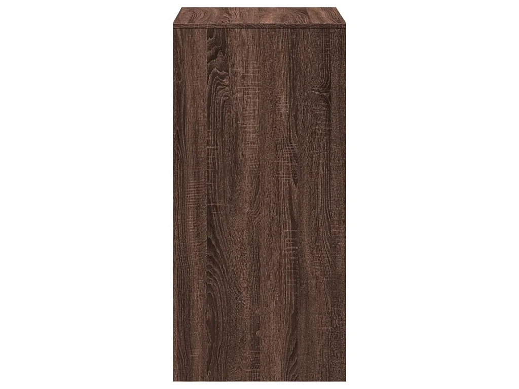 Table de bar chêne marron 51x50x103,5 cm bois d'ingénierie
