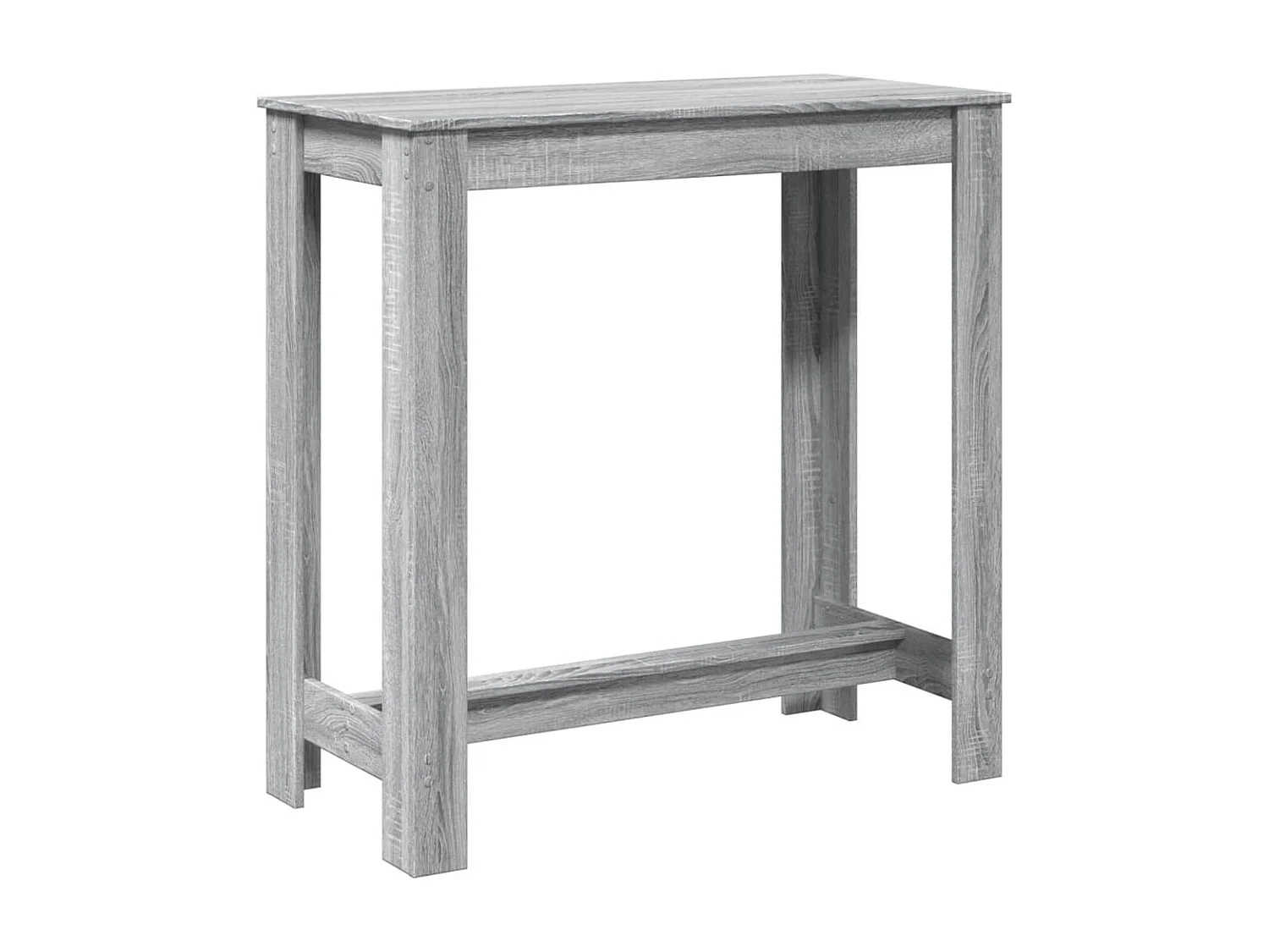 Table de bar sonoma gris 102x50x103,5 cm bois d'ingénierie