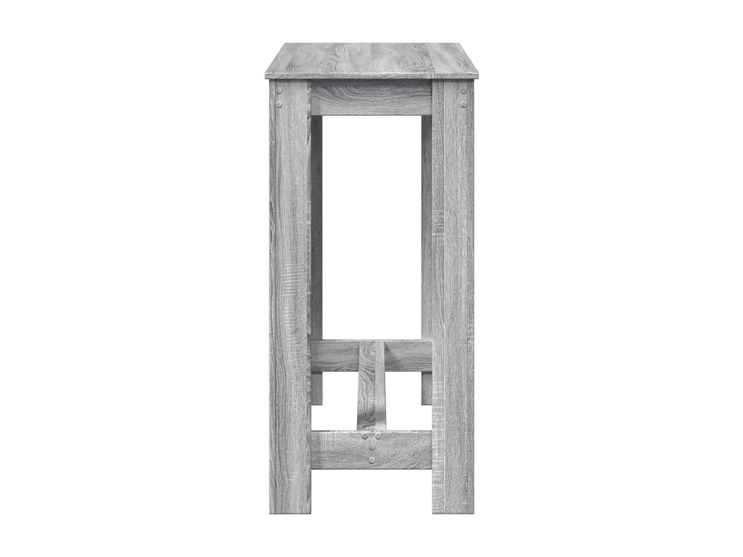 Table de bar sonoma gris 102x50x103,5 cm bois d'ingénierie