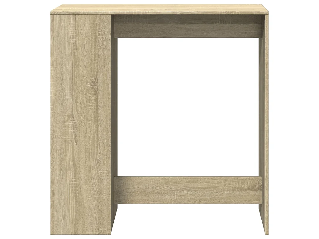 Table de bar avec étagères chêne sonoma bois d'ingénierie