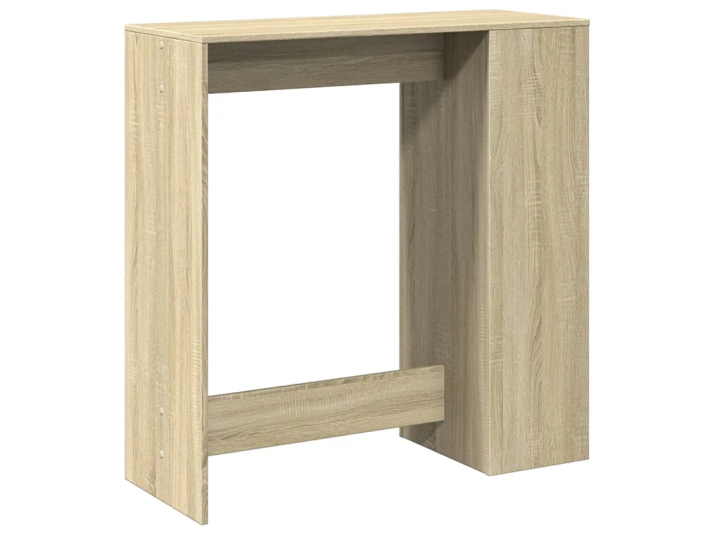Table de bar avec étagères chêne sonoma bois d'ingénierie