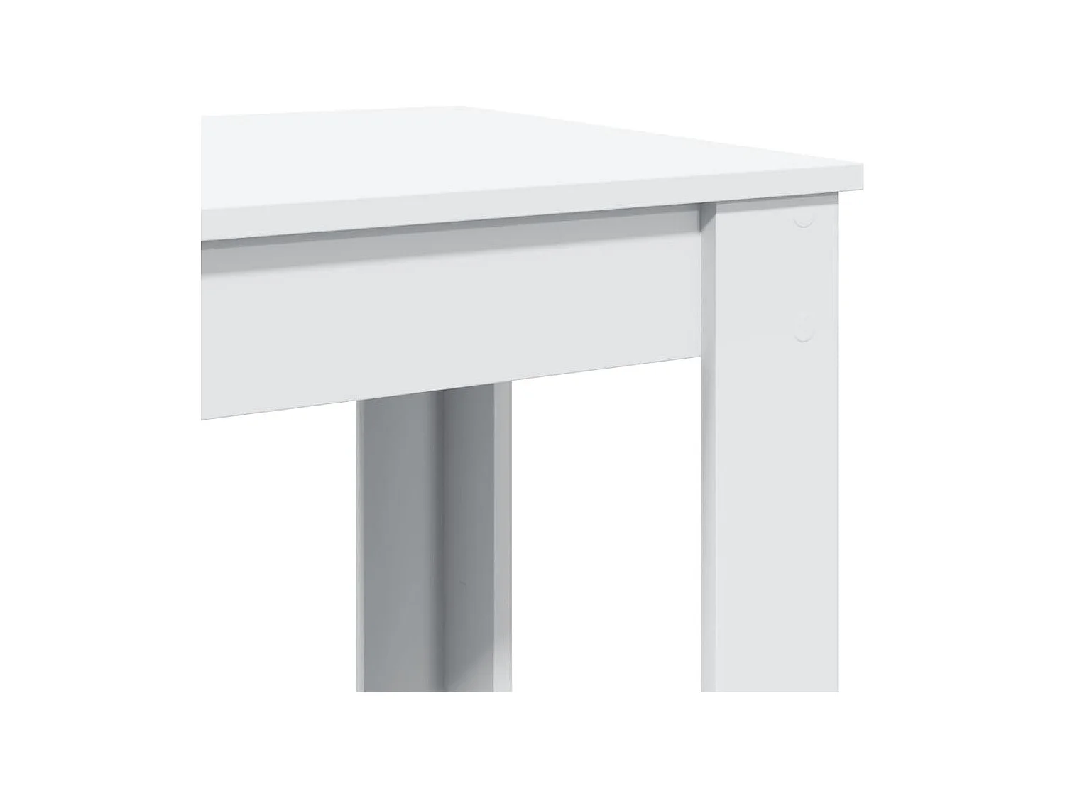 Table de bar blanc 102x50x103,5 cm bois d'ingénierie