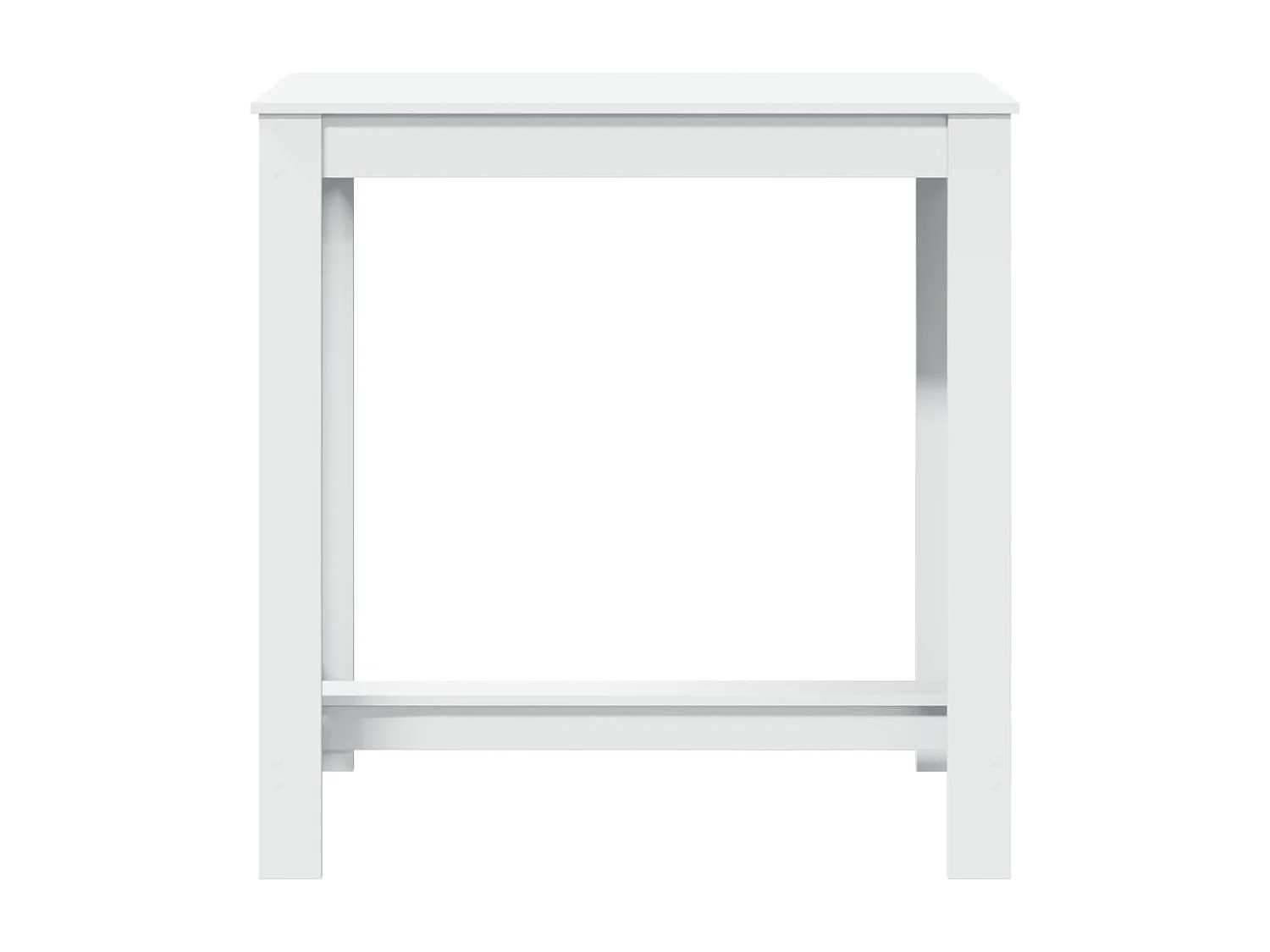 Tavolo da Bar Bianco 102x50x103,5 cm in Legno Multistrato