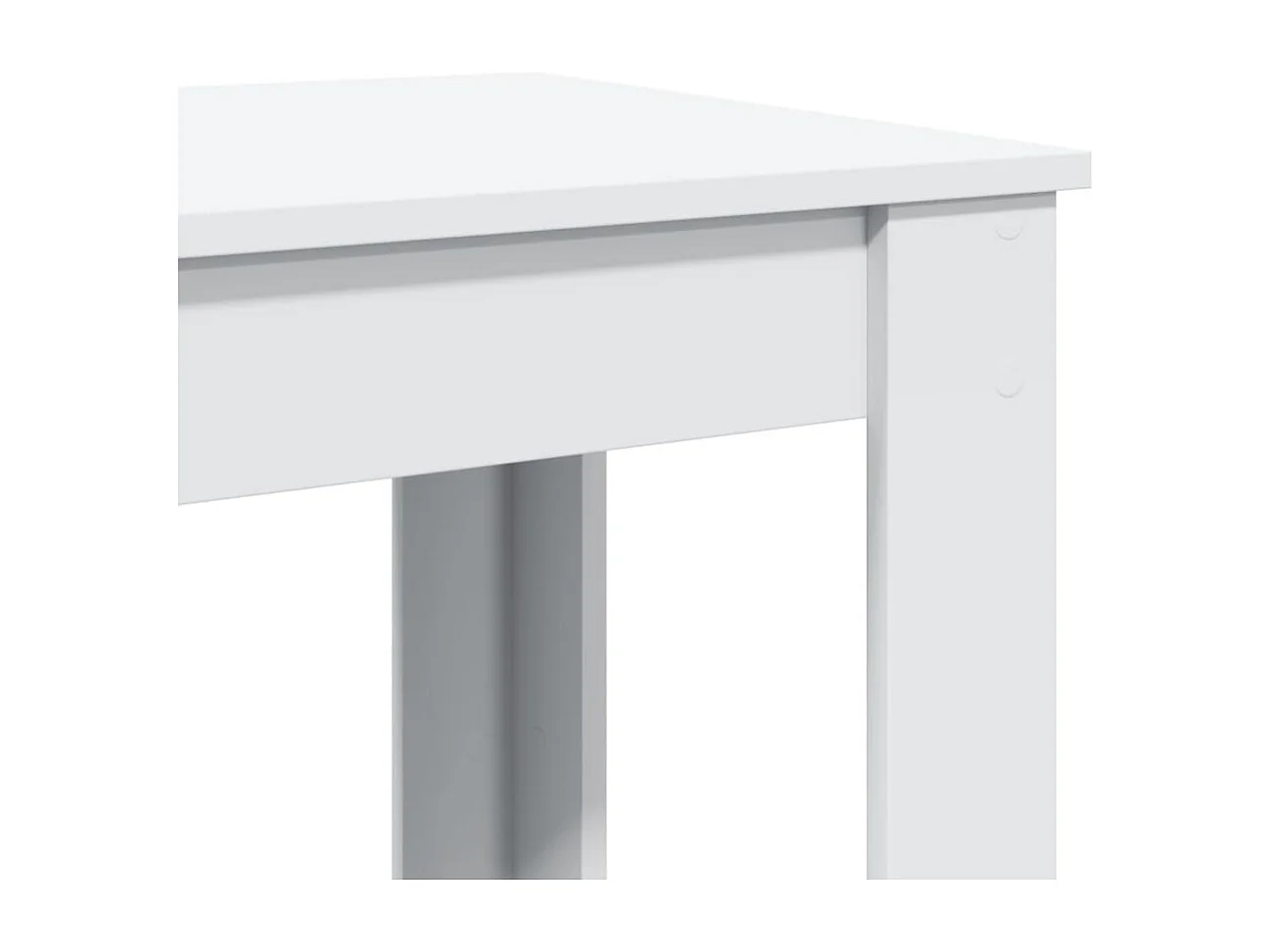 Tavolo da Bar Bianco 102x50x103,5 cm in Legno Multistrato