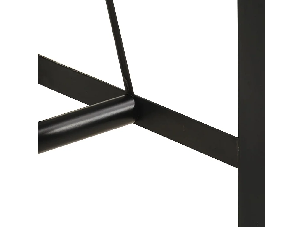 Tavolino da Bar 55x55x107cm in Legno Massello di Acacia e Ferro