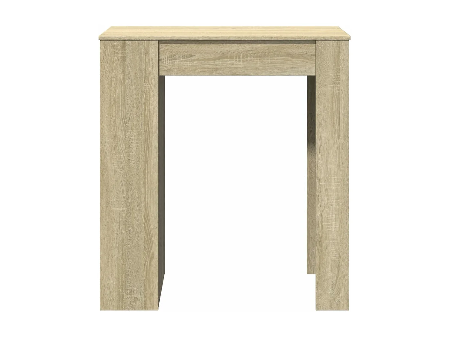 Table de bar avec étagères chêne sonoma bois d'ingénierie