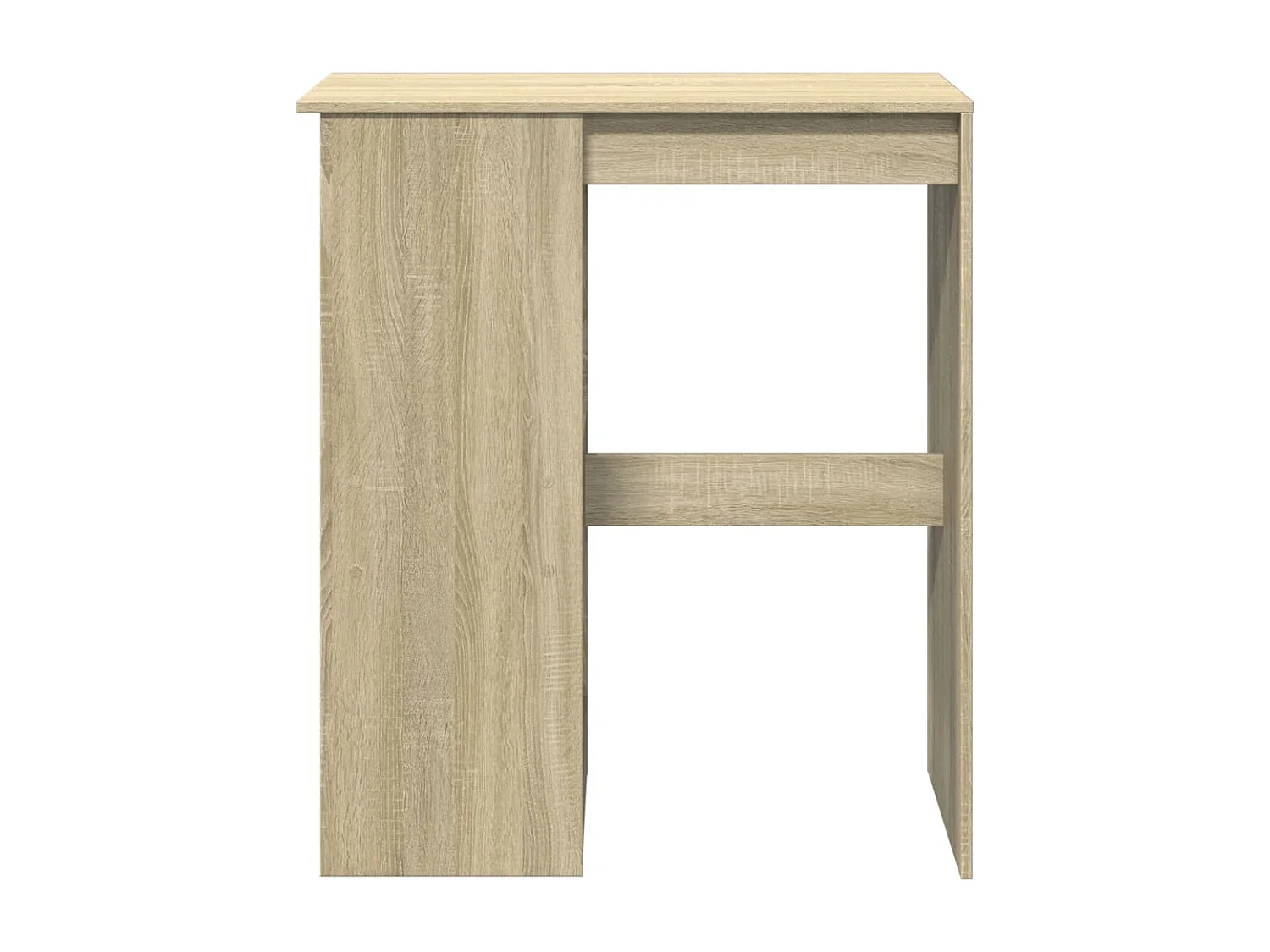 Table de bar avec étagères chêne sonoma bois d'ingénierie