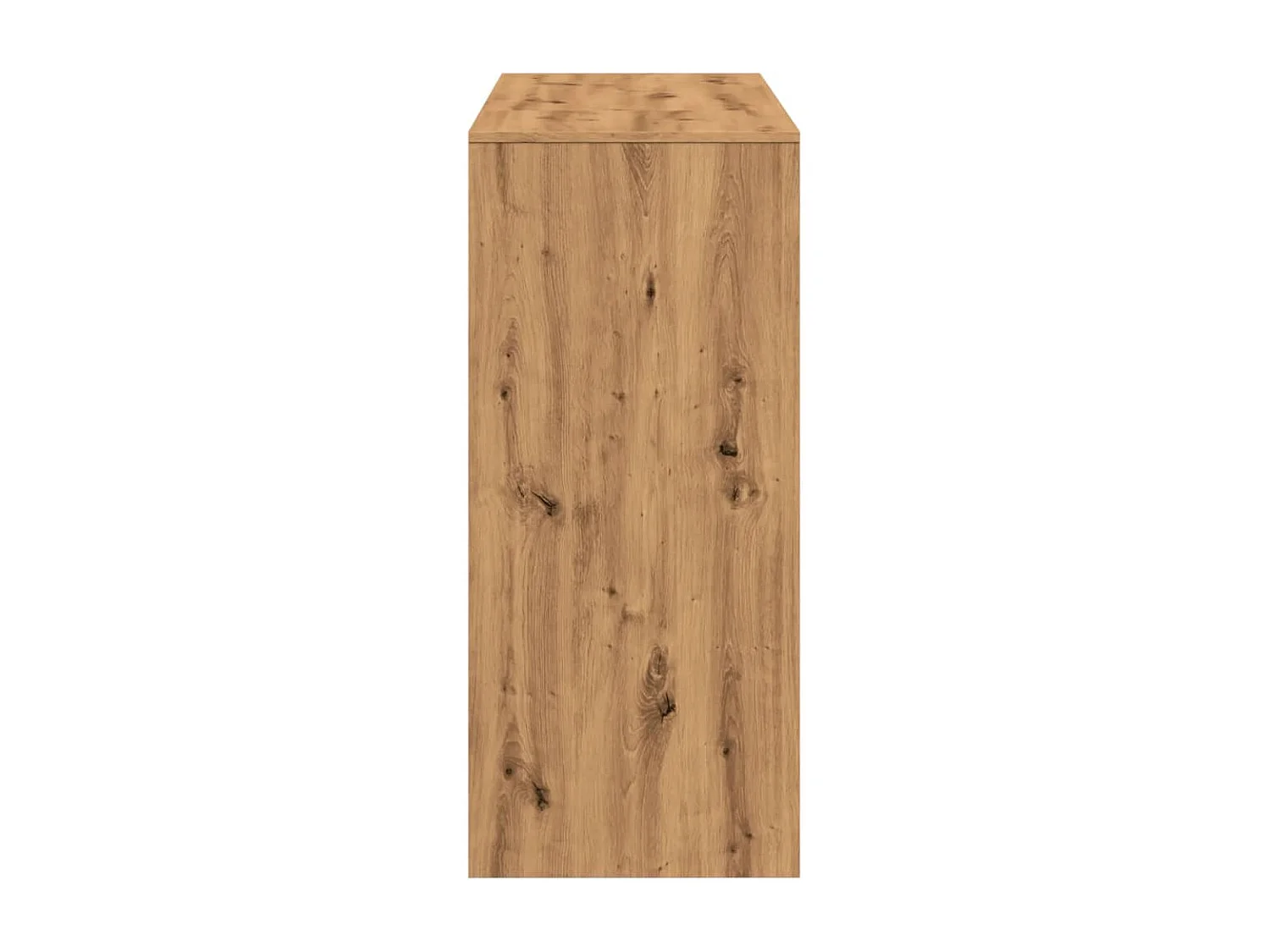 Barek z drewna inżynieryjnego z ręcznie wykonanym dębowym wykończeniem i 4 półkami, 124x46x103,5 cm