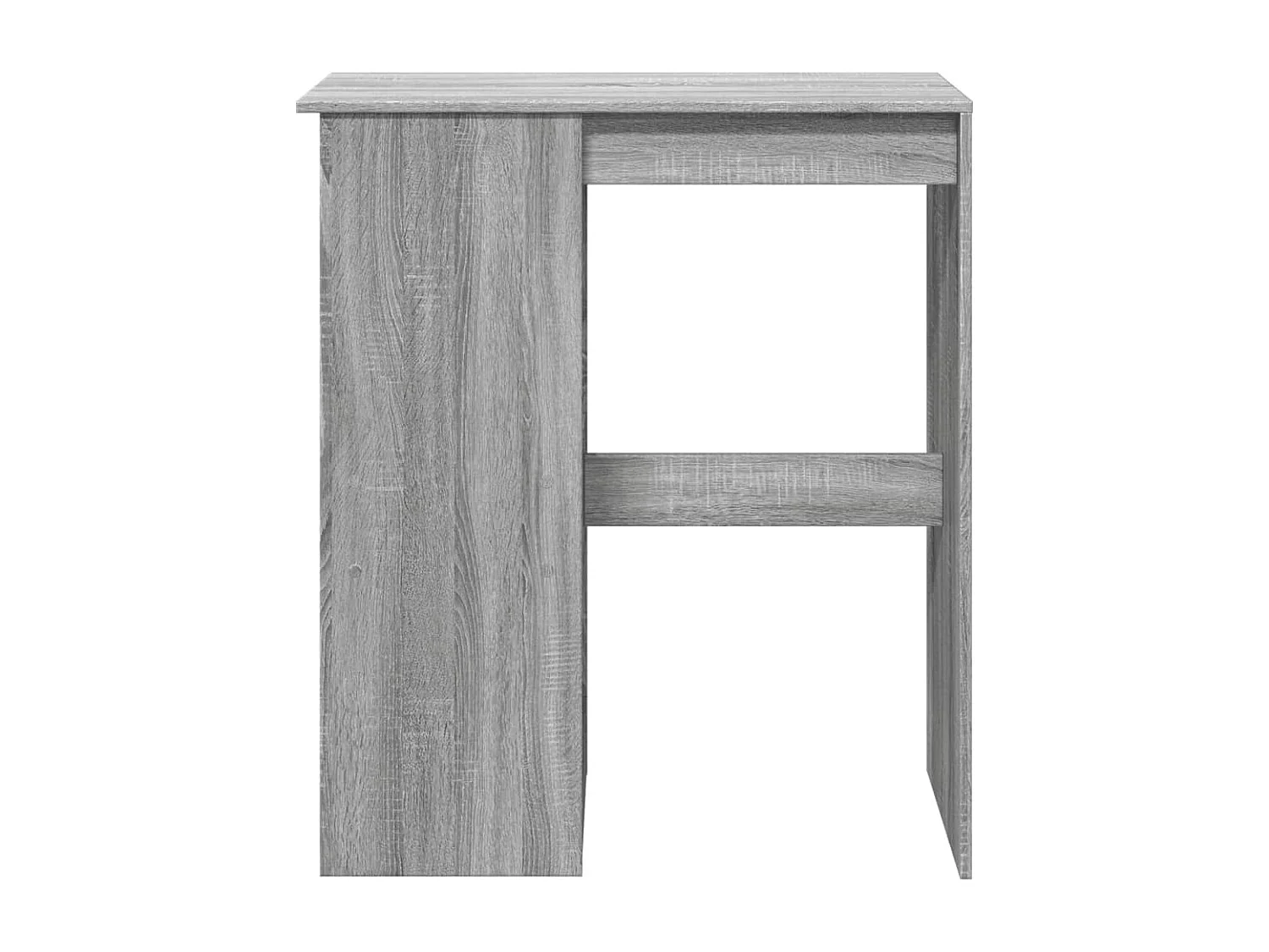 Tavolo Bar con Rastrelliera Grigio 102x50x103,5cm Multistrato