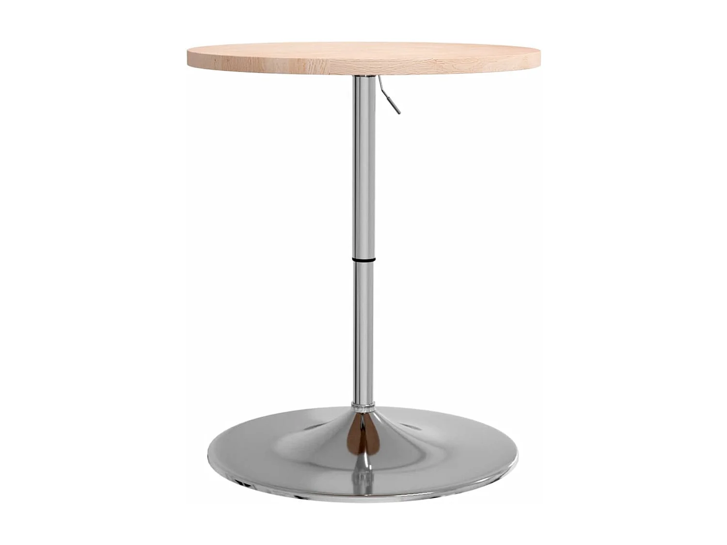 Table de bar Ø60x90,5 cm bois massif de chêne