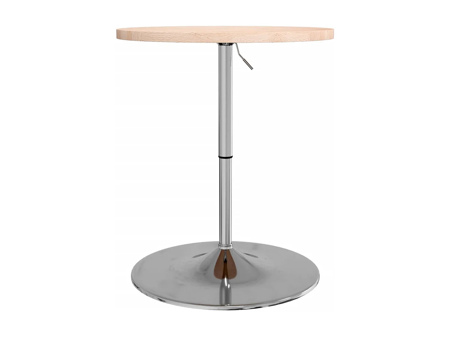 Table de bar Ø60x90,5 cm bois massif de chêne