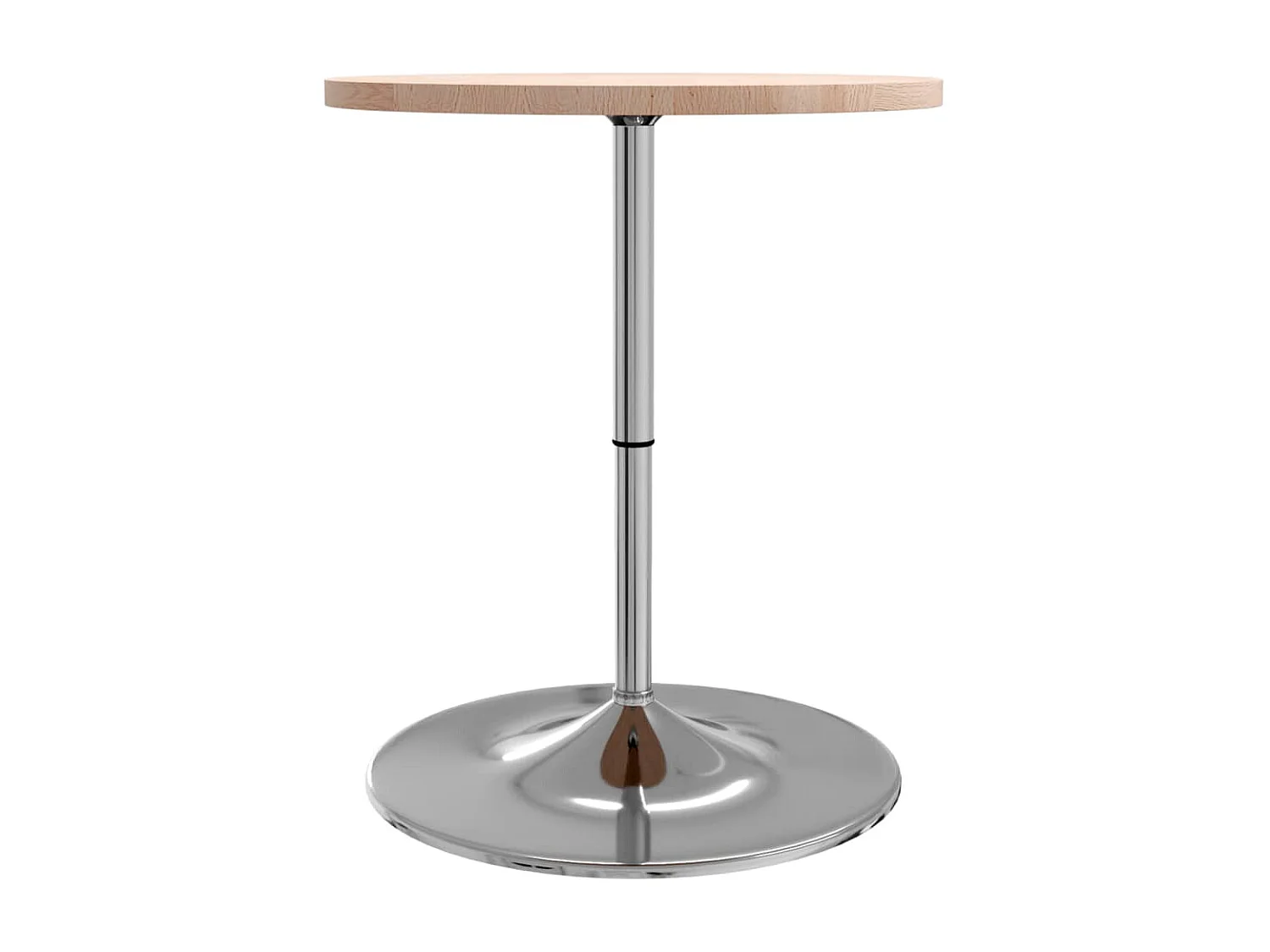 Table de bar Ø60x90,5 cm bois massif de chêne