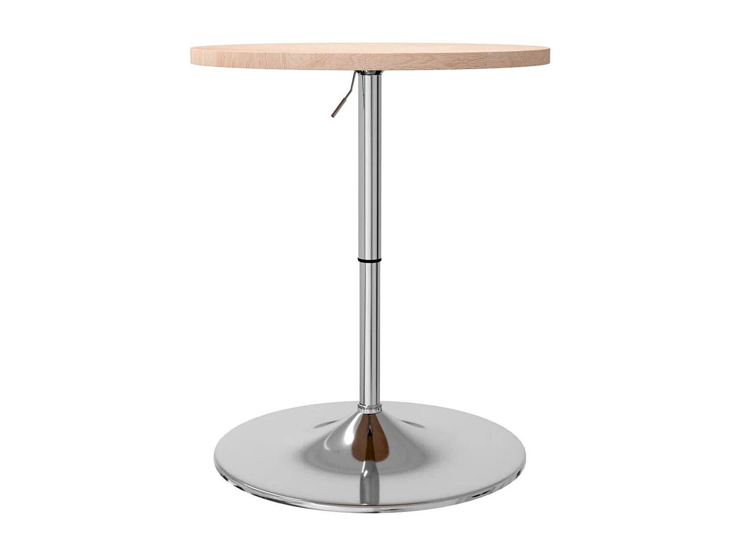 Table de bar Ø60x90,5 cm bois massif de chêne