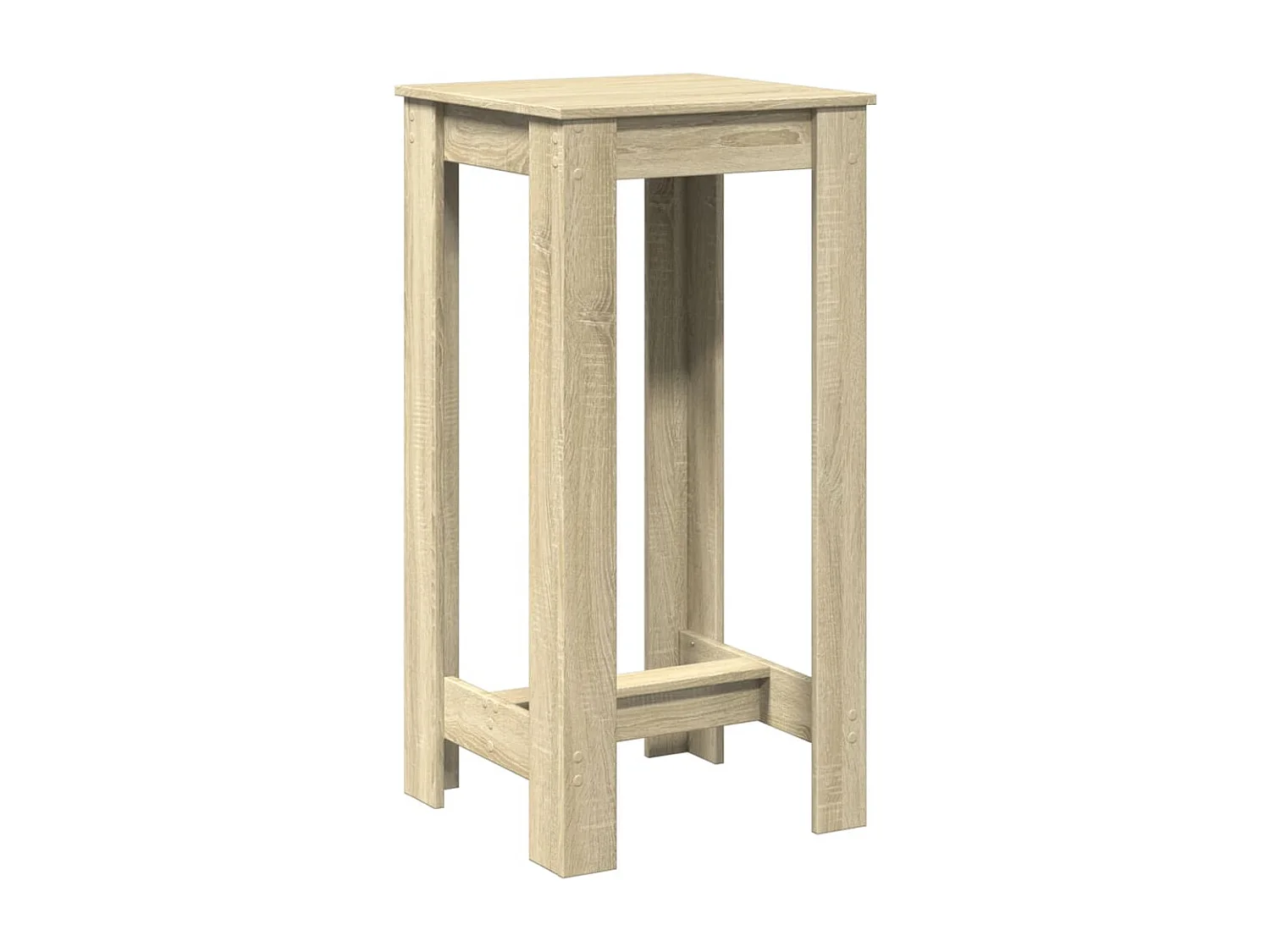 Table de bar chêne sonoma 51x50x103,5 cm bois d'ingénierie