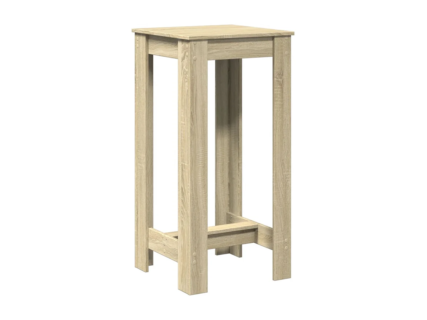 Table de bar chêne sonoma 51x50x103,5 cm bois d'ingénierie