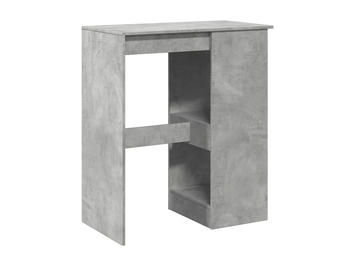 Bartafel met rekken 90x47,5x103,5 cm bewerkt hout betongrijs