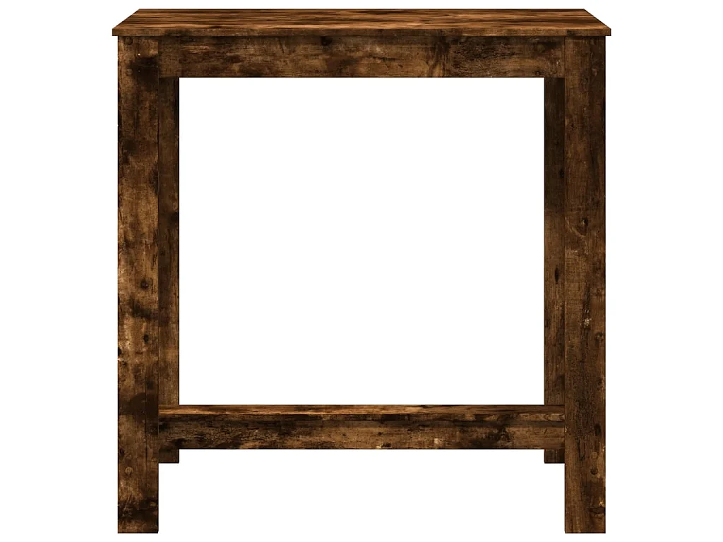 Table de bar chêne fumé 102x50x103,5 cm bois d'ingénierie