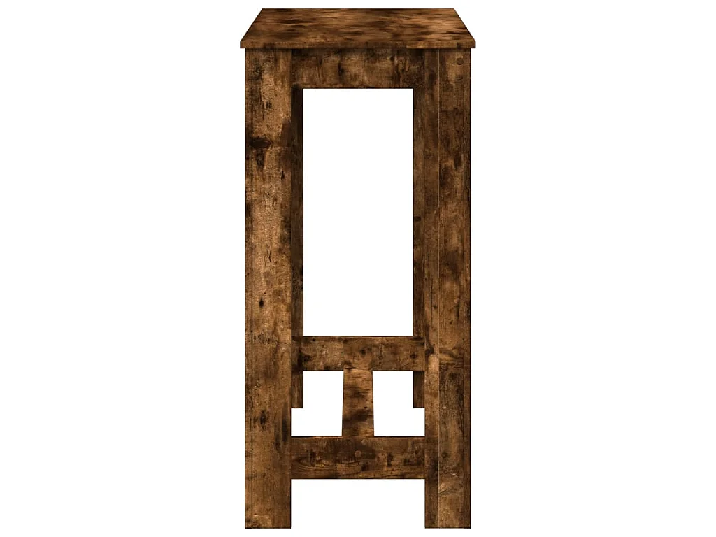 Table de bar chêne fumé 102x50x103,5 cm bois d'ingénierie