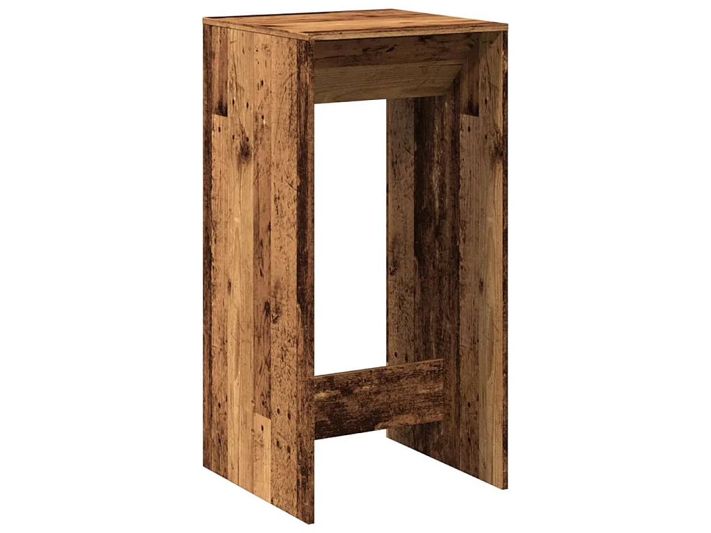 Tavolo da Bar Legno Antico 51x50x103,5 cm in Legno Multistrato