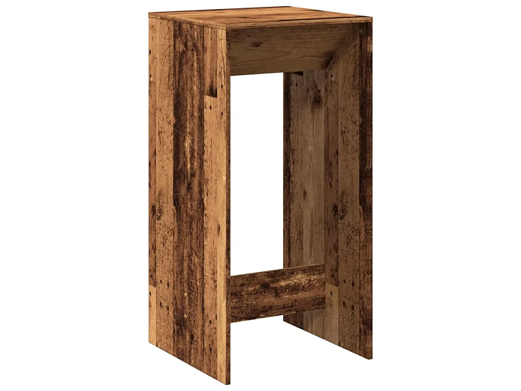 Tavolo da Bar Legno Antico 51x50x103,5 cm in Legno Multistrato