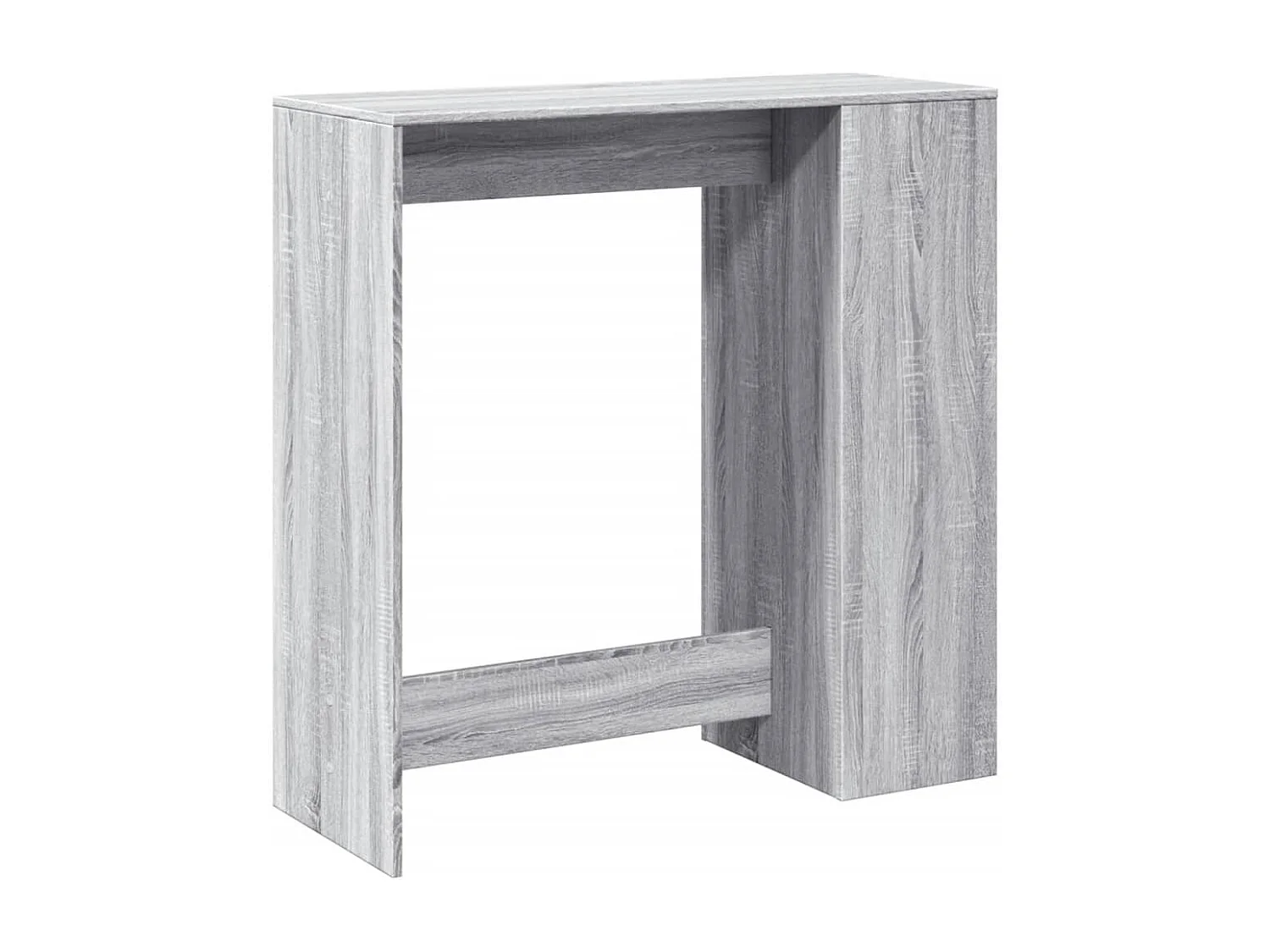 Bartisch mit Regal Grau Sonoma 101x40x103,5 cm Holzwerkstoff