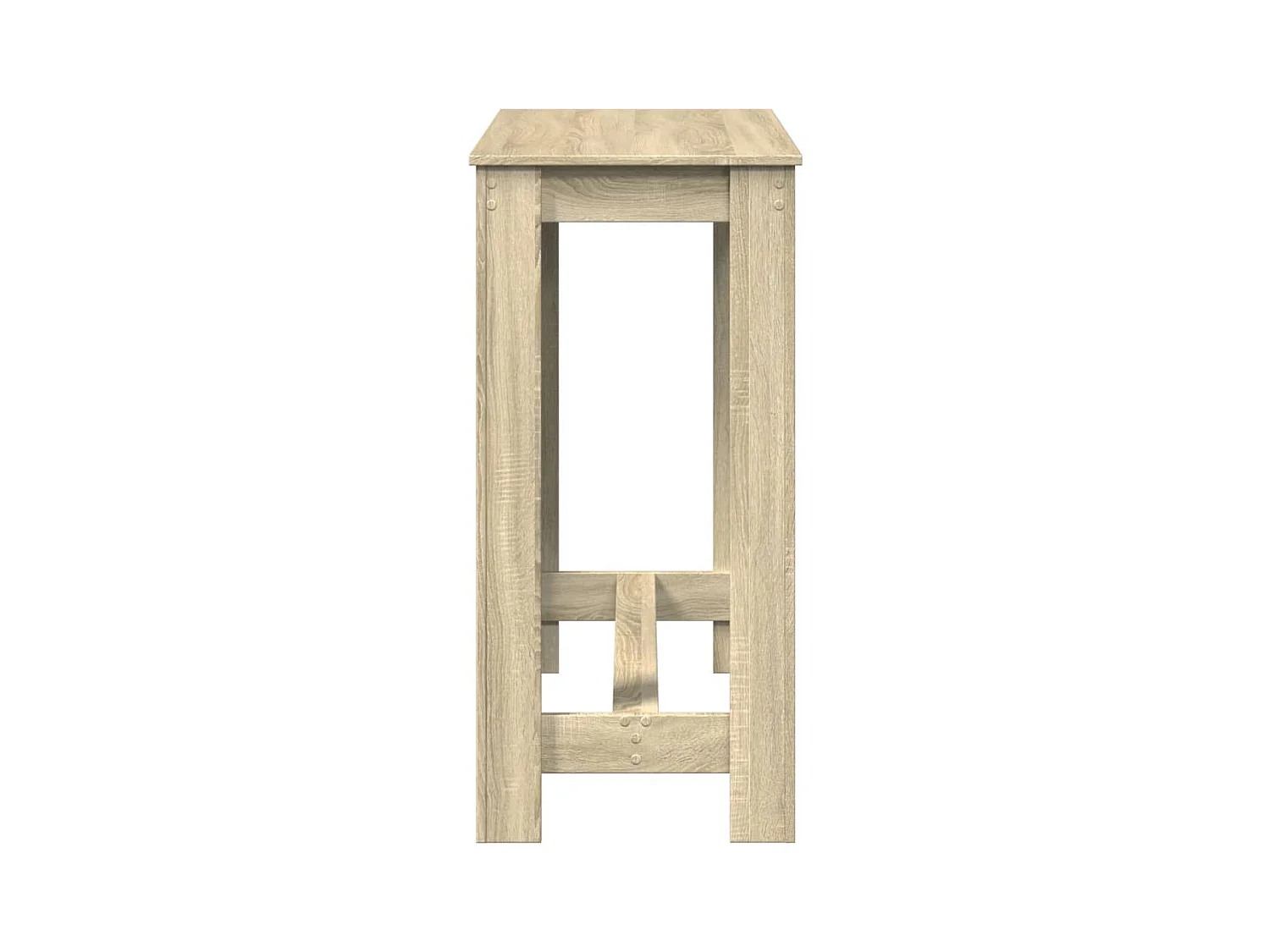Table de bar chêne sonoma 102x50x103,5 cm bois d'ingénierie