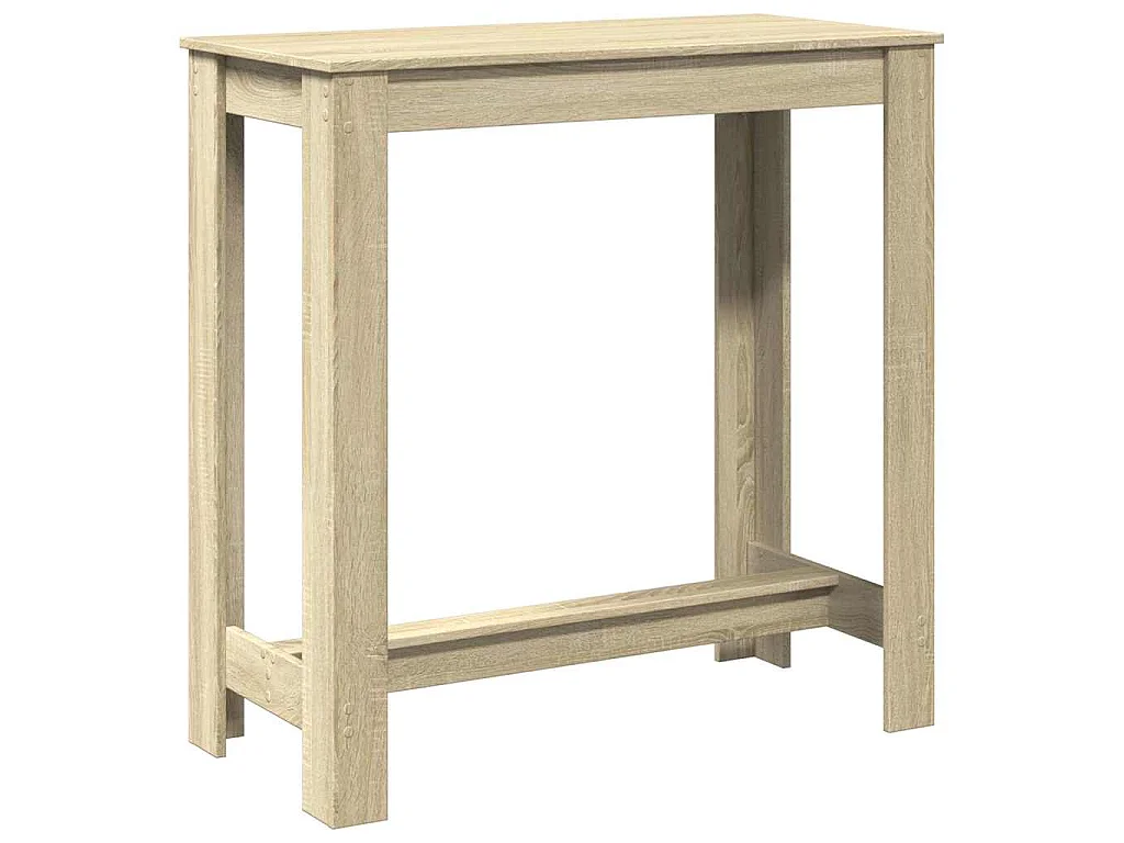Table de bar chêne sonoma 102x50x103,5 cm bois d'ingénierie